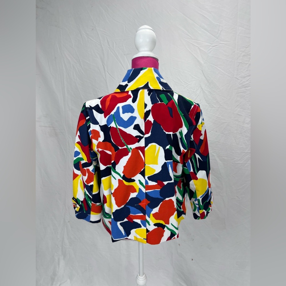 Ralph Lauren Bright Abstract Floral Jacket | Size M - Picture 2 of 6